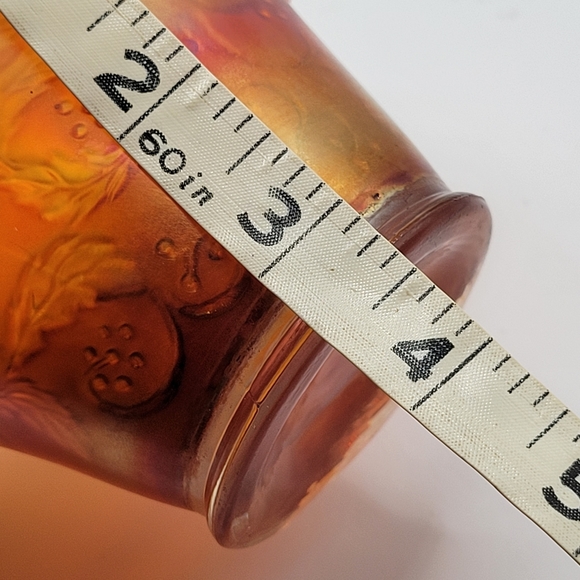 VTG Carnival Glass Ruffled Compote | Marigold | Fenton? - Picture 9 of 13